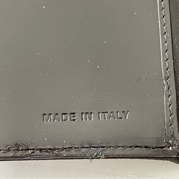 Prada brown nylon enamel logo trifold wallet - Picture 7 of 10